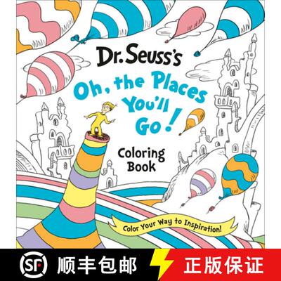 【3-4周达】Dr. Seuss's Oh, the Places You'll Go! Coloring Book: A Celebration of New Beginnings [9780593372401]