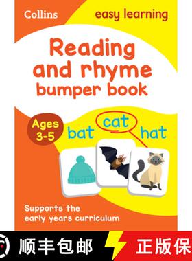 【3-4周达】Reading and Rhyme Bumper Book Ages 3-5: Prepare for Preschool with Easy Home Learning [9780008275440]