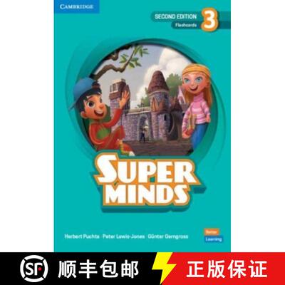 【3-4周达】Super Minds Level 3 Flashcards British English [9781108828659]