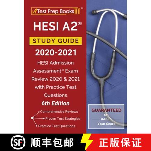 【3-4周达】HESI A2 Study Guide 2020-2021: HESI Admission Assessment Exam Review 2020 and 2021 with Pr... [9781628458398]