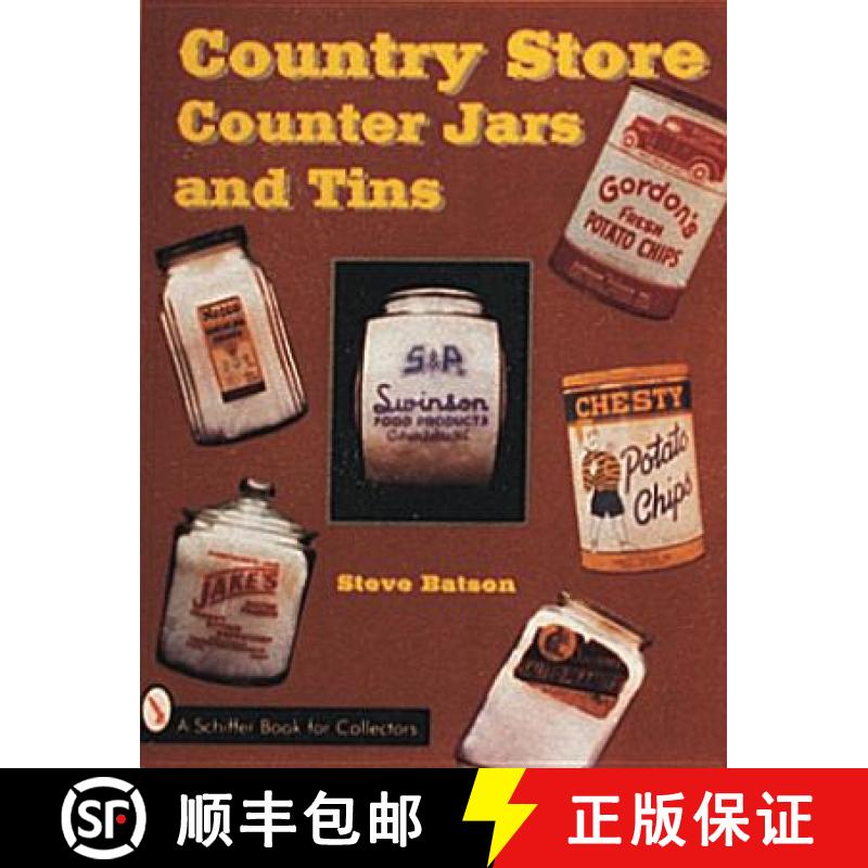 【3-4周达】Country Store Counter Jars and Tins [9780764302404]