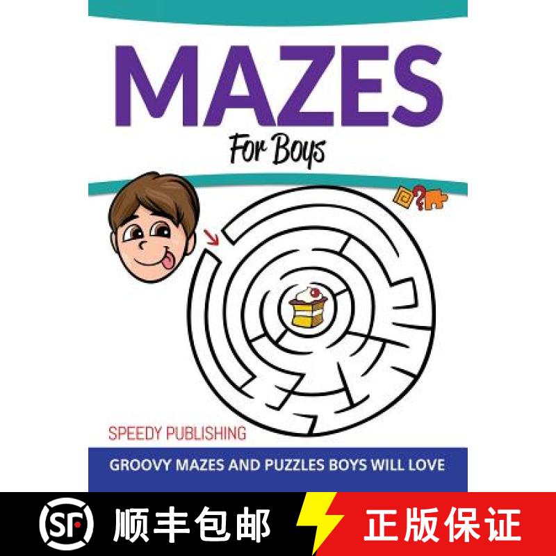 【3-4周达】Mazes For Boys: Groovy Mazes and Puzzles Boys Will Love [9781681457802]