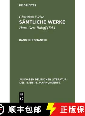 【3-4周达】Romane III: [Der Politische Näscher] [9783110178616]