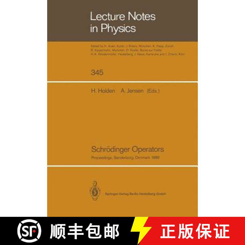 【3-4周达】Schrödinger Operators : Proceedings of the Nordic Summer School in Mathematics Held at Sa... [9783662137642]