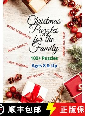 预订 Christmas Puzzles for the Family: Word Search, Mazes, Cryptograms, Dot-to-Dot, Scrambled Words &... [9781087919492]