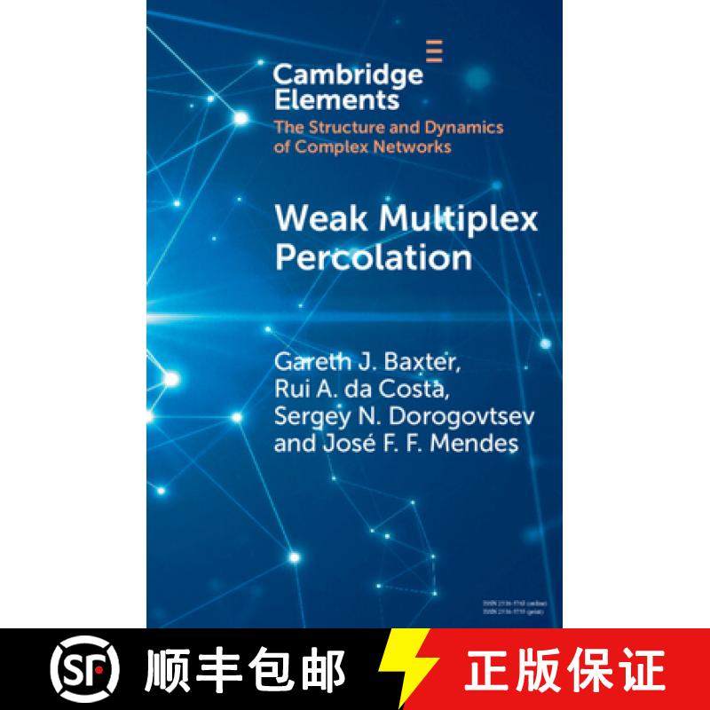 【3-4周达】Weak Multiplex Percolation [9781108791076]
