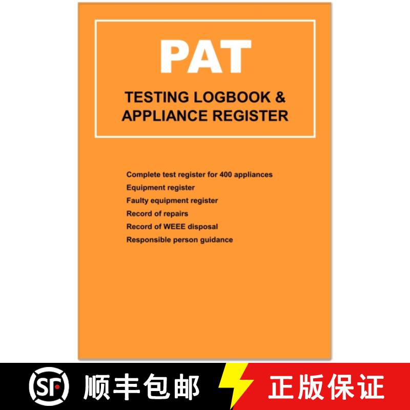 【3-4周达】PAT (Portable Appliance Testing) Logbook [9781803524344]