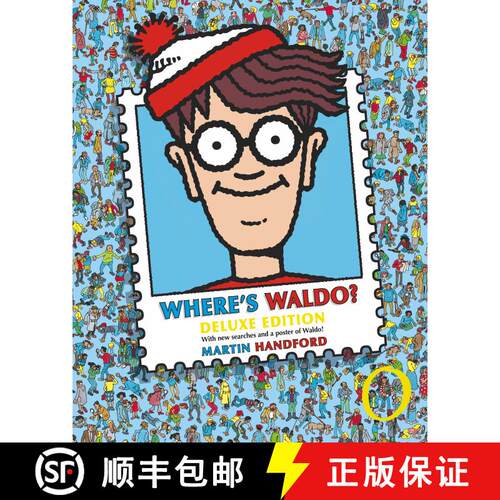 【3-4周达】Where's Waldo?: Deluxe Edition (A Hidden Object Search-and-Find Puzzle Book - a Perfect Gi... [9780763645250]