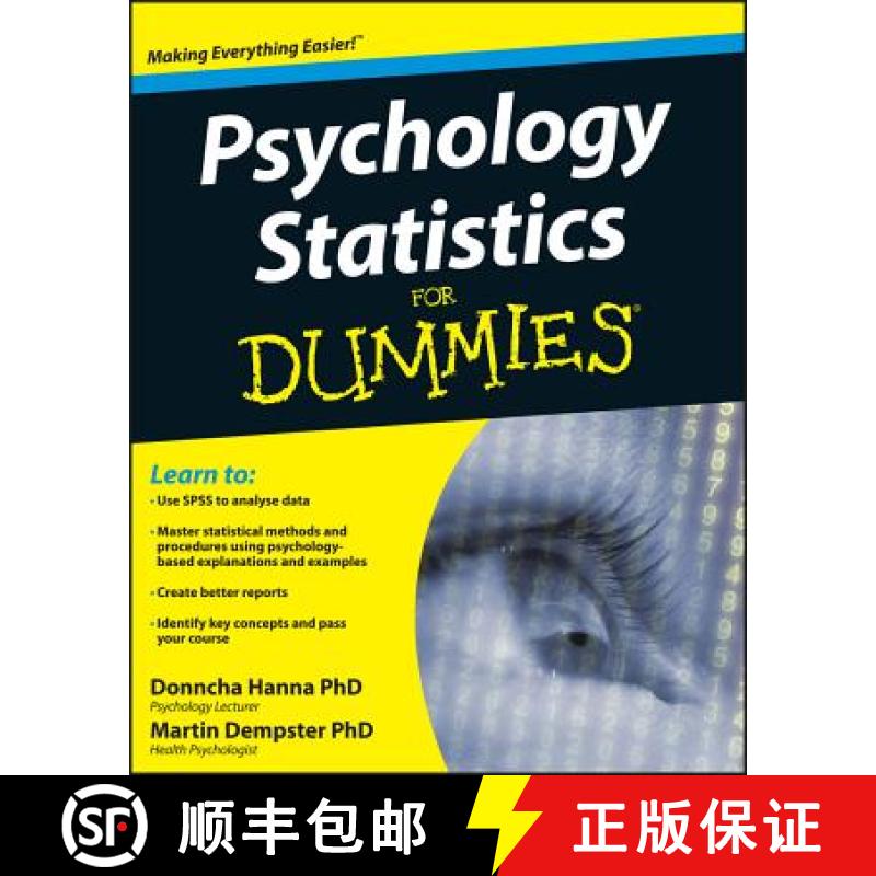 【3-4周达】Psychology Statistics For Dummies [Wiley心理学] [9781119952879]