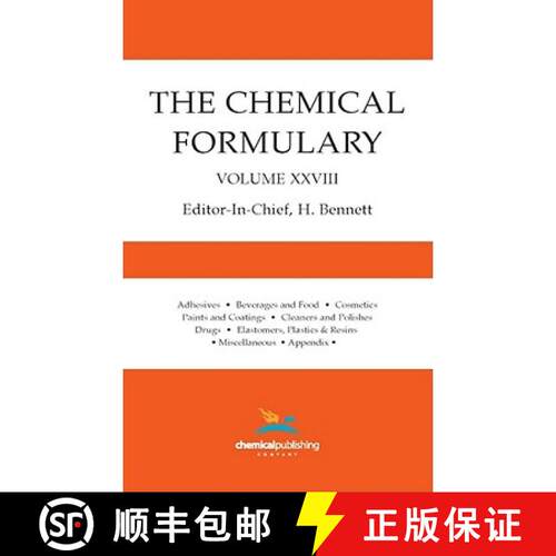 【3-4周达】精装 The Chemical Formulary, Volume 28 [9780820603247]