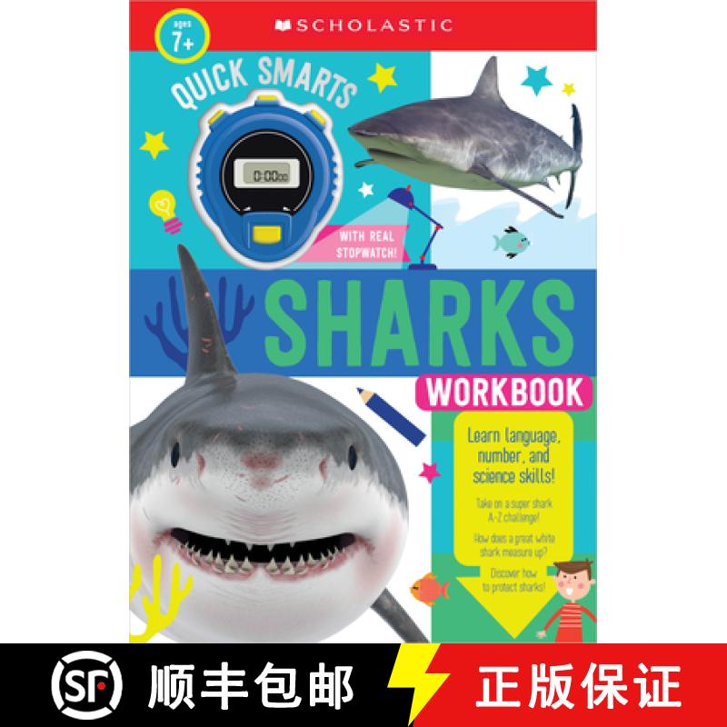 【2-3周达】Quick Smarts Sharks Workbook: Scholastic Early Learners (Workbook) [9781338758641]