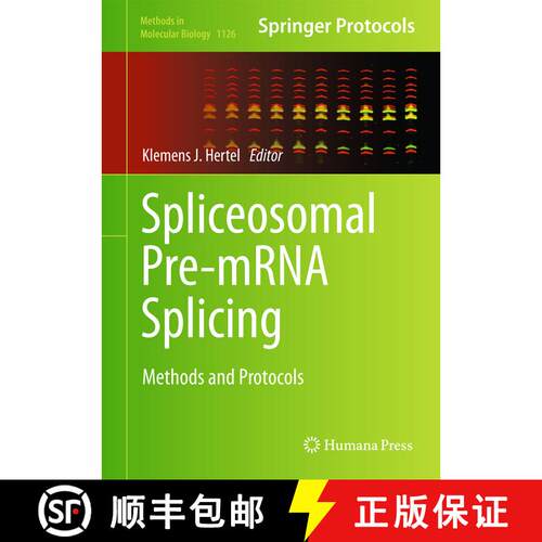【3-4周达】精装 Spliceosomal Pre-mRNA Splicing : Methods and Protocols [9781627039796]