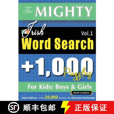 【3-4周达】The Mighty Irish Word Search - 1,000 Puzzles for Kids: Boys & Girls - Delta Classics - Gia... [9798349053023]