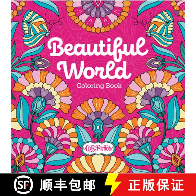 【2-3周达】Beautiful World Coloring Book [9780764367984]