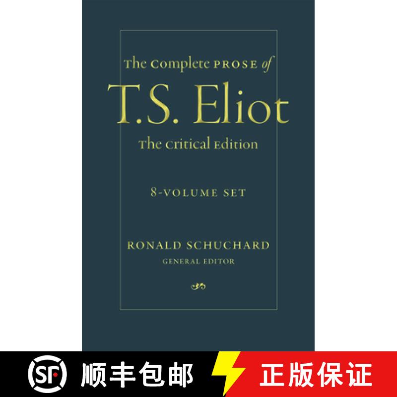 【3-4周达】The Complete Prose of T. S. Eliot: The Critical Edition: 8-Volume Set [9781421441061]