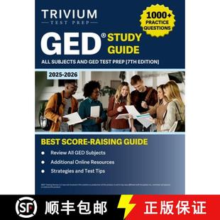 【3-4周达】GED Study Guide 2025-2026 All Subjects: 1000+ Practice Questions and GED Test Prep [7th Ed... [9781637988275]