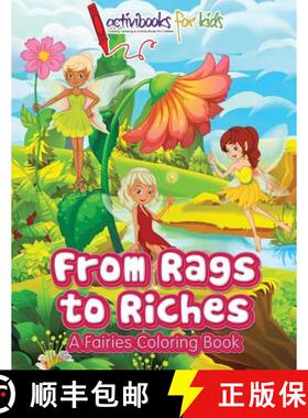 【3-4周达】From Rags to Riches : A Fairies Coloring Book [9781683216971]