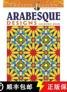 预订 Creative Haven Arabesque Designs Coloring Book [9780486493169]