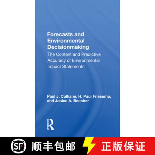 【3-4周达】Forecasts and Environmental Decision Making: The Content and Predictive Accuracy of Enviro... [9780367155841]
