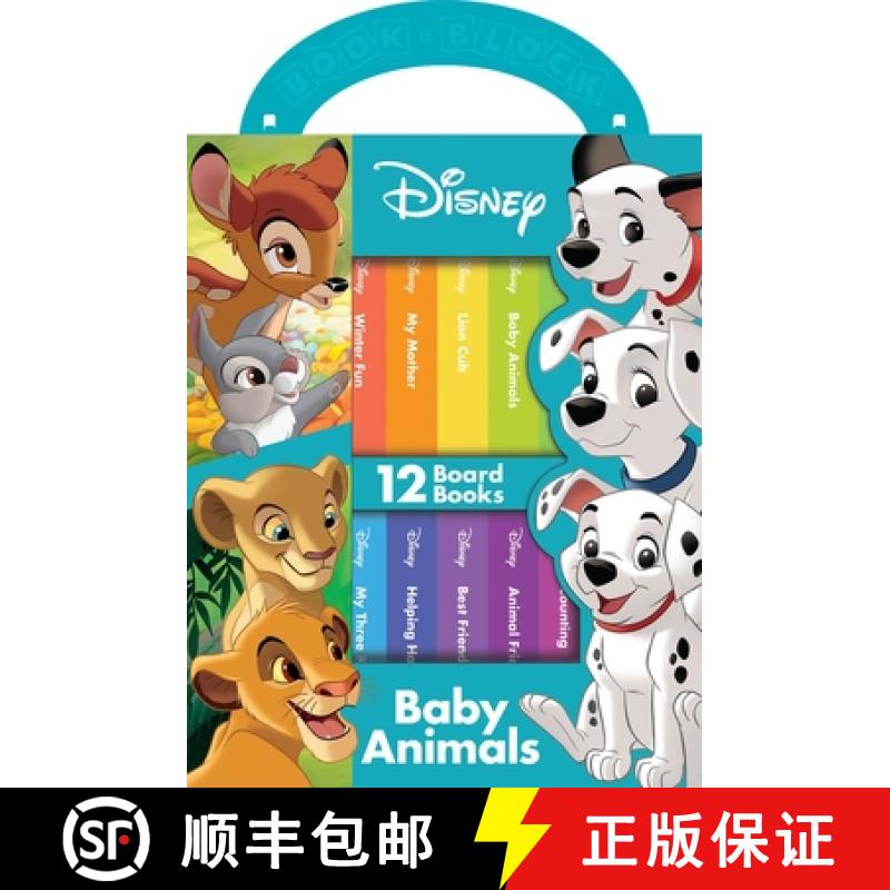 【2-3周达】Disney Baby Animal Stories My First Library Box Set [9781503771772]