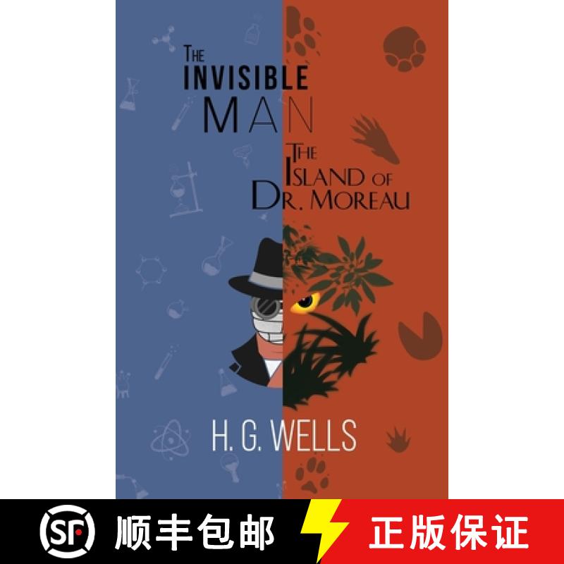 【3-4周达】H. G. Wells Double Feature - The Invisible Man and The Island of Dr. Moreau (Reader's Libr... [9781954839229]