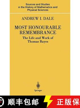 【3-4周达】Most Honourable Remembrance : The Life and Work of Thomas Bayes [9780387004990]