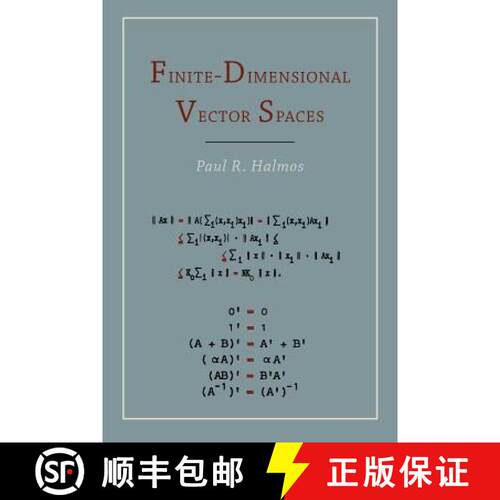 【3-4周达】Finite Dimensional Vector Spaces [9781614272816]