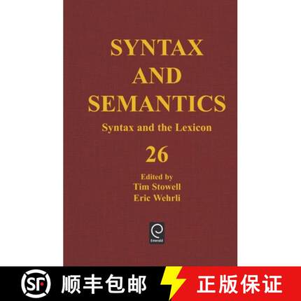 预订 Syntax and the Lexicon [9780126135268]