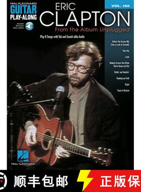 【3-4周达】Eric Clapton - From the Album Unplugged Guitar Play-Along Volume 155 Book/Online Audio [9781458424693]
