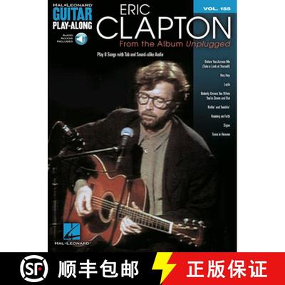 【3-4周达】Eric Clapton - From the Album Unplugged Guitar Play-Along Volume 155 Book/Online Audio [9781458424693]