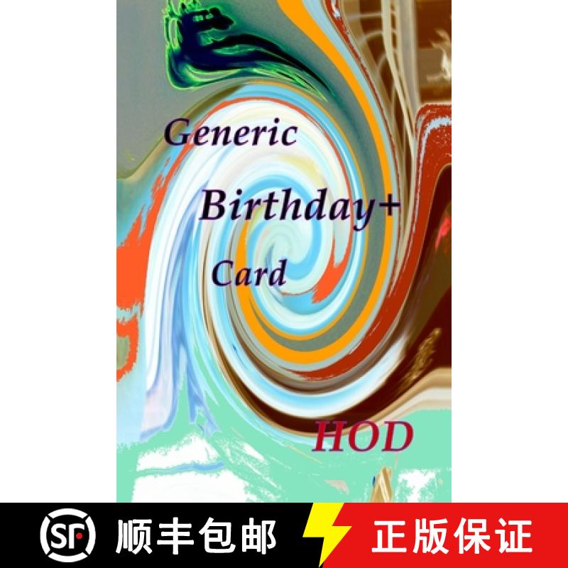 【2-3周达】Generic Birthday+ Card [9781365910937]