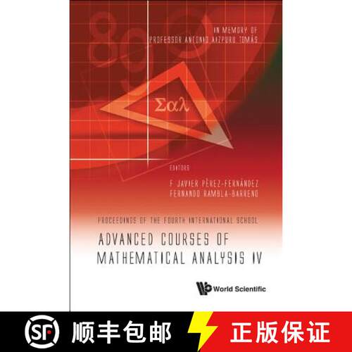 【3-4周达】精装 Advanced Courses Of Mathematical Analysis Iv - Proceedings Of The Fourth Internationa... [9789814335805]