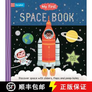 【3-4周达】My First Space Book: Discover Space with Sliders, Flaps and Peep Holes [9781035024360]