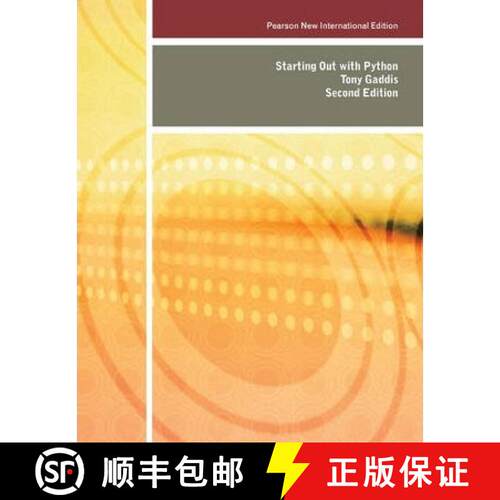 【3-4周达】Starting Out with Python: Pearson New International Edition [9781292025919]