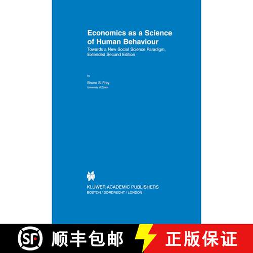 【3-4周达】精装 Economics as a Science of Human Behaviour : Towards a New Social Science Paradigm (Se... [9780792384342]