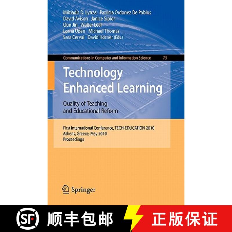 【3-4周达】Technology Enhanced Learning: Quality of Teaching and Educational Reform: 1st Internationa... [9783642131653]