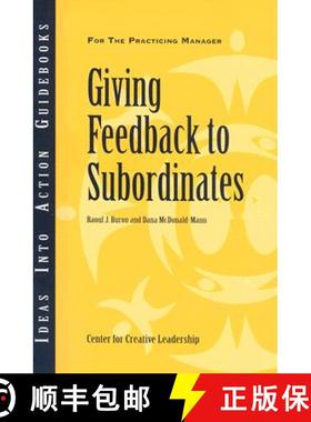 【3-4周达】Giving Feedback to Subordinates [9781882197392]