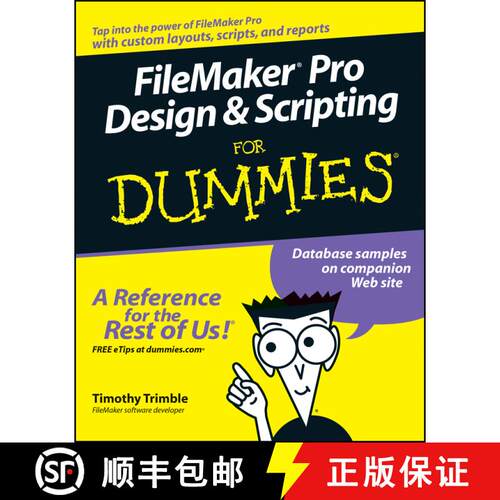 【3-4周达】Filemaker Pro Design & Scripting For Dummies [Wiley计算机] [9780471786481]