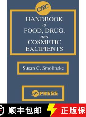 【3-4周达】CRC Handbook of Food, Drug, and Cosmetic Excipients [9780849335853]