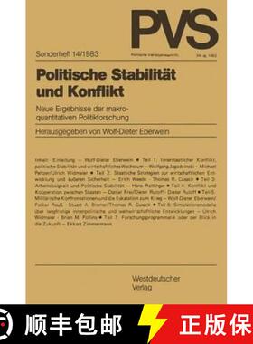 【3-4周达】Politische Stabilität und Konflikt : Neue Ergebnisse der makroquantitativen Politikforschung [9783531116525]