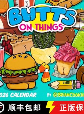 【3-4周达】Butts on Things 2026 Wall Calendar [9781524898526]