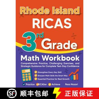 【3-4周达】Rhode Island RICAS 3rd Grade Math Workbook: Comprehensive Practice, Challenging Exercises,... [9798896478669]