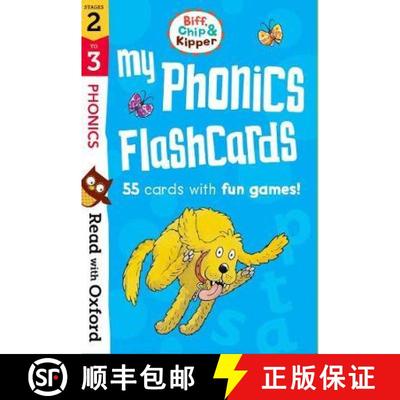 【3-4周达】Read with Oxford: Stages 2-3: Biff, Chip and Kipper: My Phonics Flashcards [9780192764355]