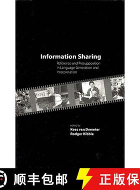 预订 Information Sharing, Volume 143: Reference and Presupposition in Language Generation and Interpr... [9781575864044]