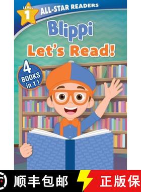 【3-4周达】Blippi: All-Star Reader, Level 1: Let's Read!: 4 Books in 1! [9780794449698]