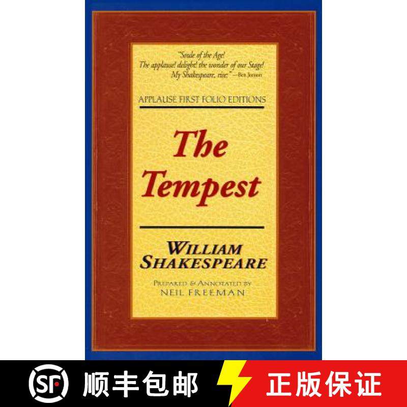 【3-4周达】The Tempest: Applause First Folio Editions [9781557832955]