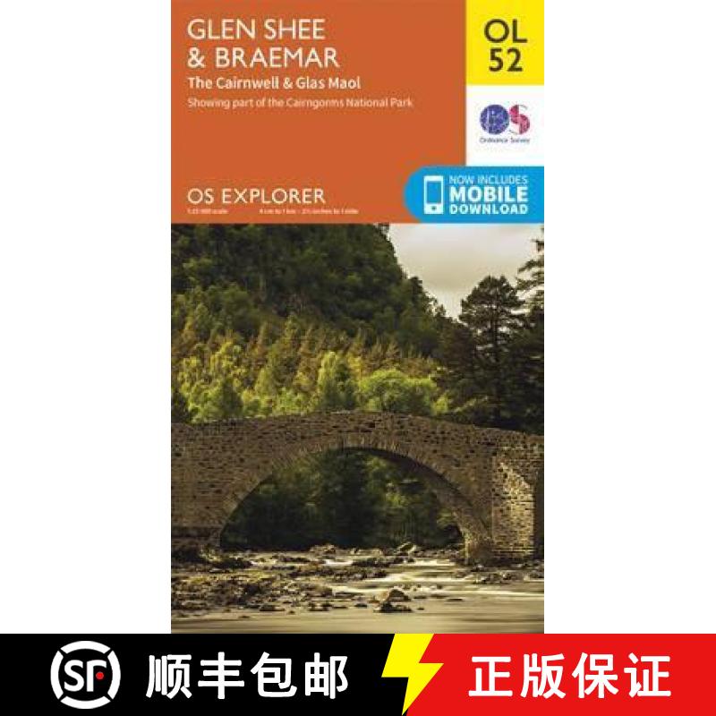 【2-3周达】Glen Shee & Braemar, the Cairnwell & Glas Maol [9780319242919]