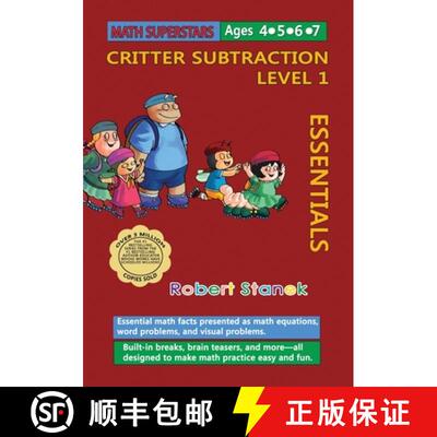 【3-4周达】Math Superstars Subtraction Level 1: Essential Math Facts for Ages 4 - 7 [9781627166300]