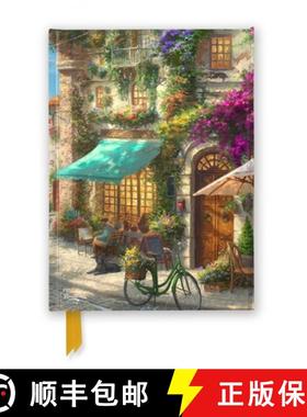 【3-4周达】Thomas Kinkade Studios: Italian Café (Foiled Journal) [9781804176504]