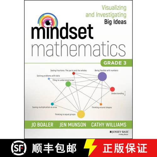 【3-4周达】Mindset Mathematics: Visualizing And Investigating Big Ideas, Grade 3 [Wiley教育学] [9781119358701]